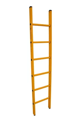 ENKEL RECHTE FIBERGLASS LADDER 6 SPORTEN